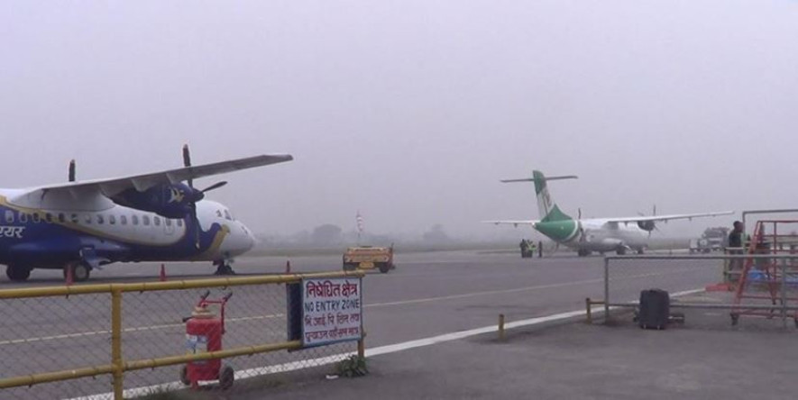 प्रतिकूल मौसमले आन्तरिक उडान प्रभावित